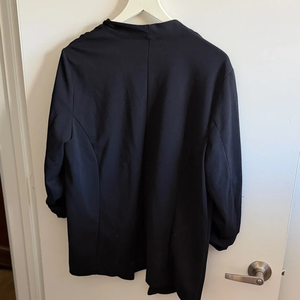 Maurices Black Open-Front Blazer with Zip Pockets - Picture 4 of 4